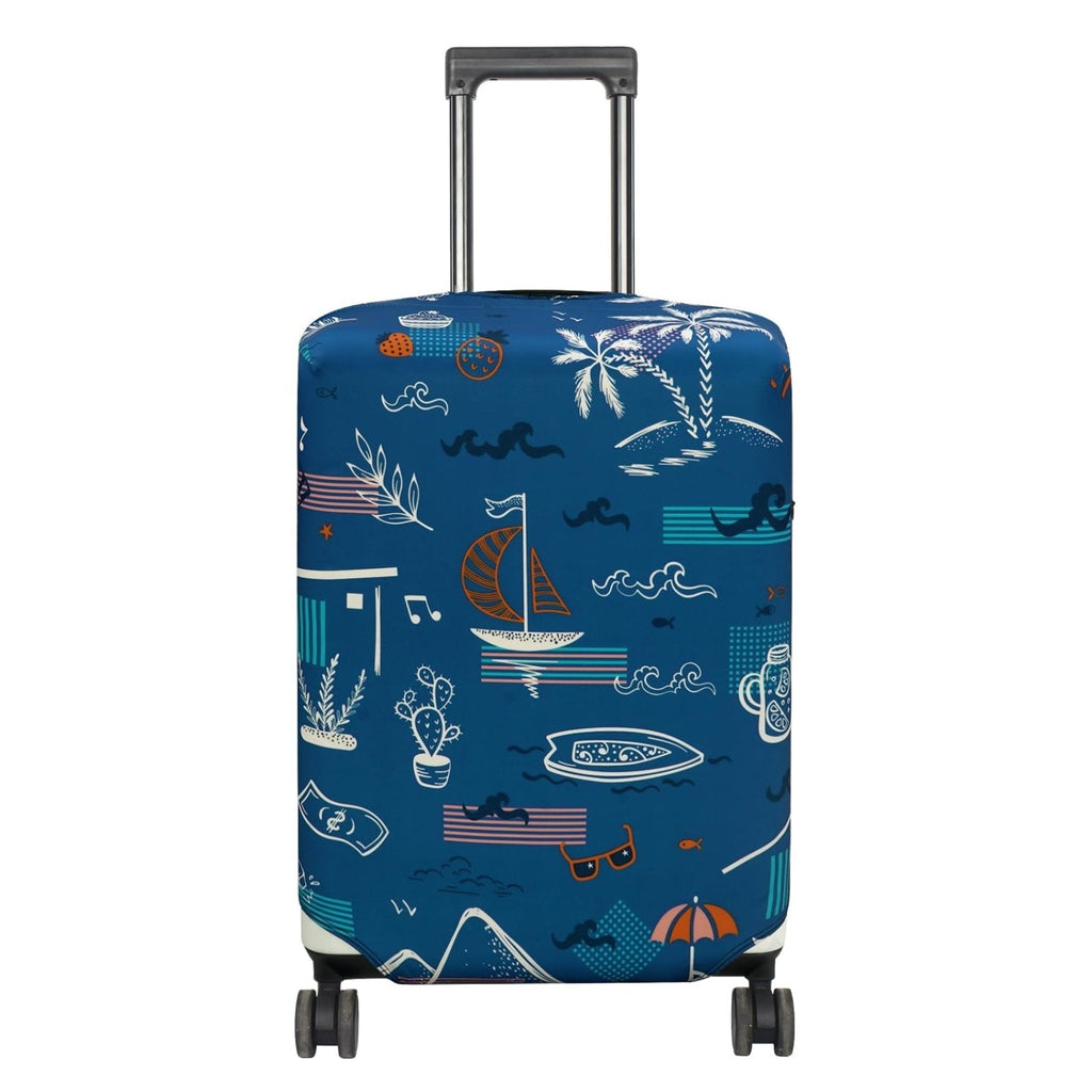 HYPER VENTURE Washable Luggage Cover - Fashion Suitcase Protector Fits 31-32 Inch Luggage (Hawaii Beach, XL)