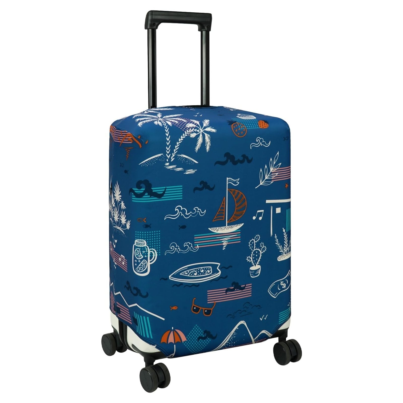HYPER VENTURE Washable Luggage Cover - Fashion Suitcase Protector Fits 31 - 32 Inch Luggage (Hawaii Beach, XL)