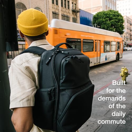 Incase A.R.C. Commuter Backpack 26L – Work and Laptop Bag – Fits up to 16 inch Laptop and MacBook – RFID Pocket, 6 Zippered Compartments, Tablet Sleeve – Everyday and Travel Backpack – Black