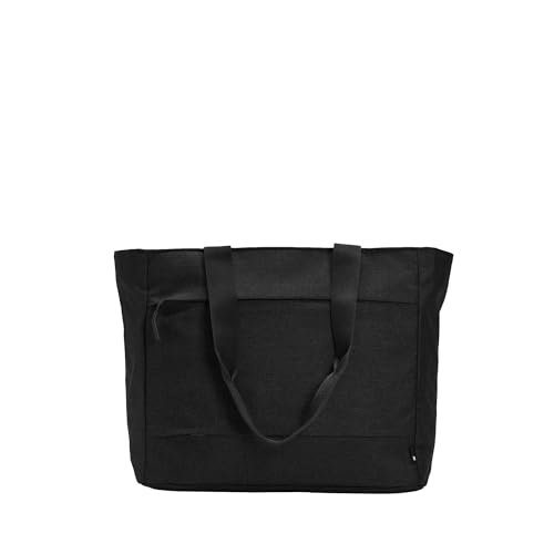 Incase Crosstown Tote - Work, Gym and Travel Bag with Laptop Sleeve, Zipper Close, Multiple Storage Compartments, Two Water Bottle Pockets, Travel Pass-Through (Black)