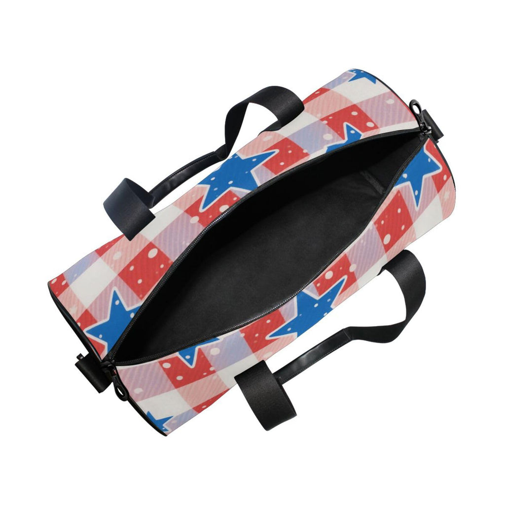 Independence Day Buffalo Stars Travel Hand Bag Travel Weekender Gear Bag Airplane Traveling Large Capacity