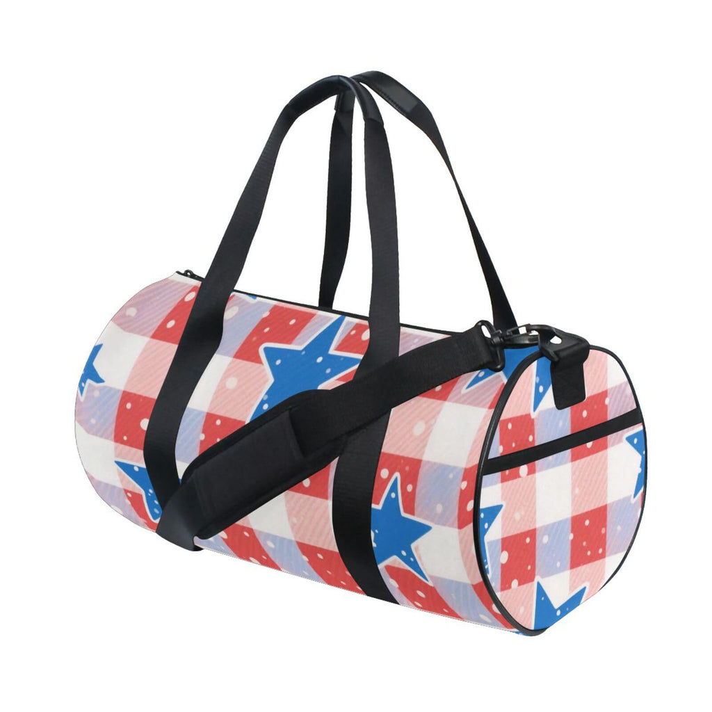 Independence Day Buffalo Stars Travel Hand Bag Travel Weekender Gear Bag Airplane Traveling Large Capacity