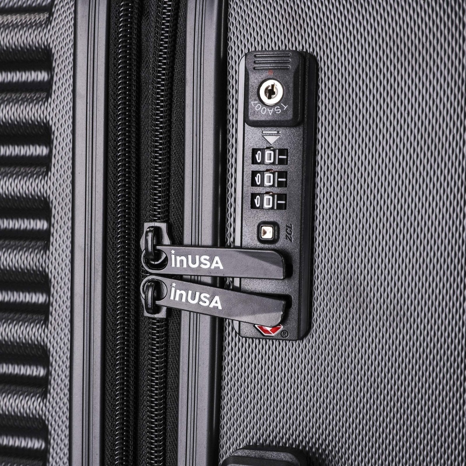 InUSA ALLY Travel Suitcase with Spinner Wheels | Lightweight Ergonomic Luggage Handles and TSA Lock Spacious Traveling Suitcases | 28 Inch Hardside Large Luggage | Black