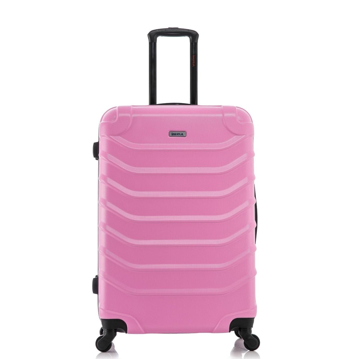 InUSA ENDURANCE Luggage with Spinner Wheels | Durable Lightweight Hardside Suitcase, Spacious Travel Bag with Handle and Trolley | 28 - Inch Large Checked Luggage | Pink