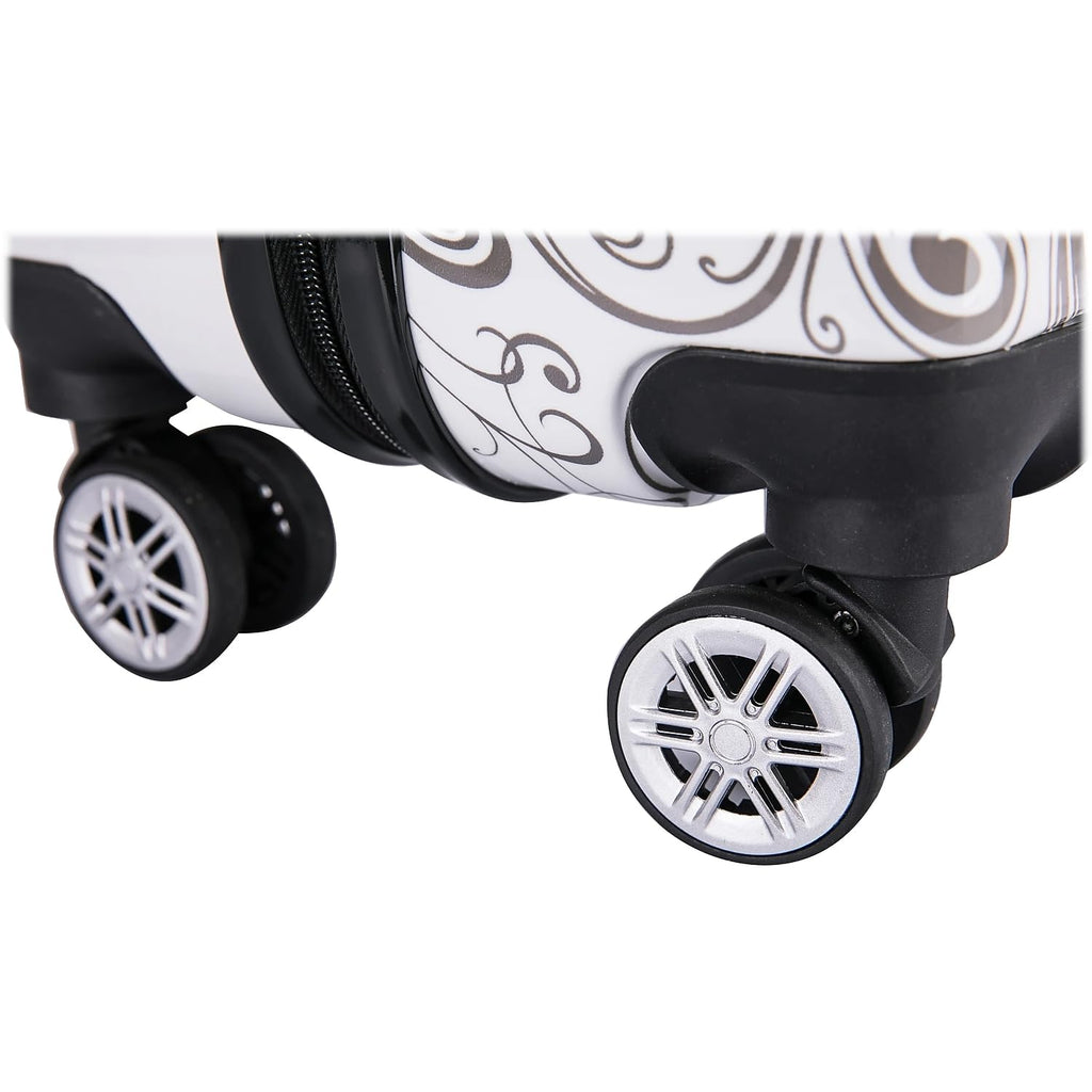 InUSA Prints PC/ABS Plastic 4 - Wheel Spinner Luggage, Butterfly (IUAPC00M - BUT)