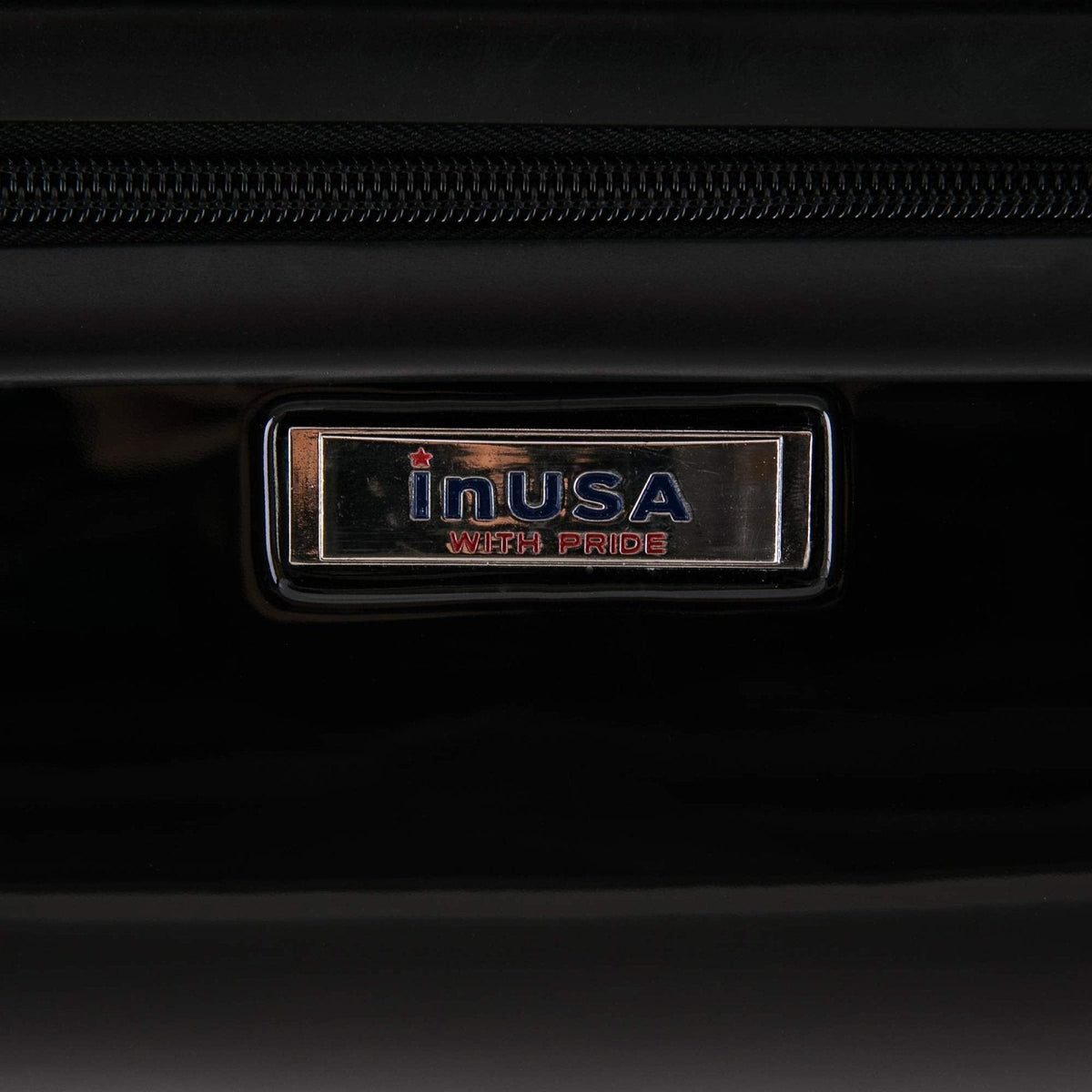 InUSA Prints PC/ABS Plastic Carry - On Luggage, Black Butterfly (IUAPC00S - BBU)