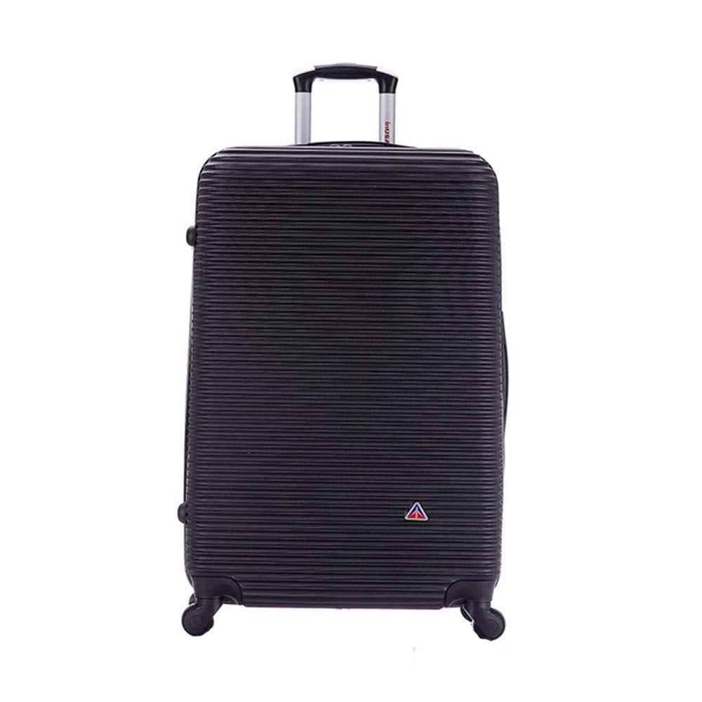 InUSA ROYAL Hardside Spinner Luggage with Ergonomic Handles | Spacious Travel Suitcase with Four Spinner Wheels and Studs | 28 Inch Large Hardside Spinner Luggage | Black