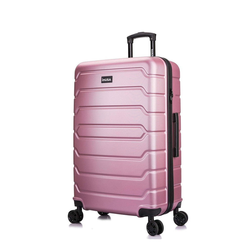 InUSA Trend 28-inch Hardside Suitcase, 4-Wheeled Spinner, Rose Gold (IUTRE00L-ROS)