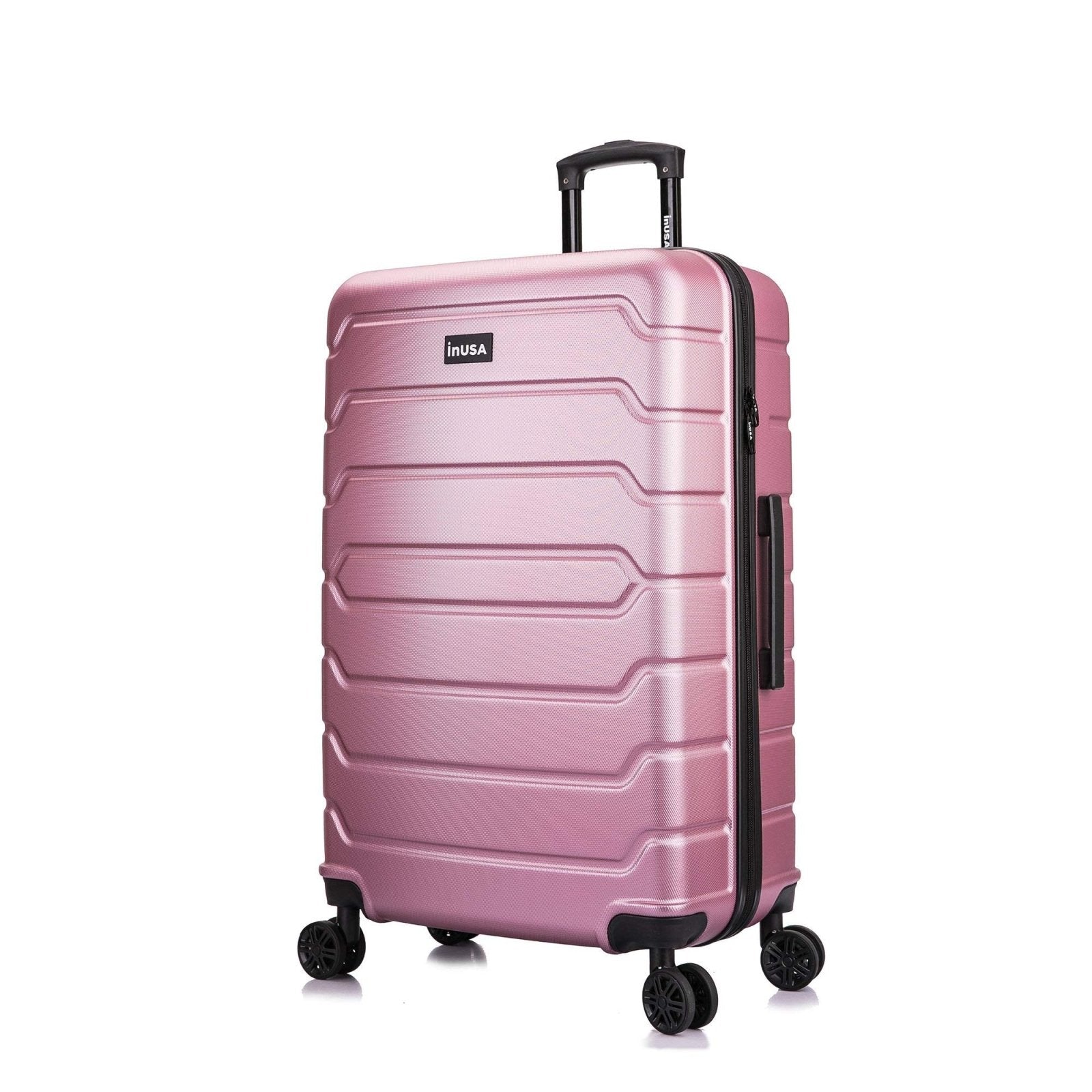 InUSA Trend 28-inch Hardside Suitcase, 4-Wheeled Spinner, Rose Gold (IUTRE00L-ROS)