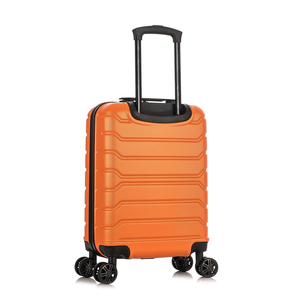 InUSA TREND Luggage with Spinner Wheels | Durable Lightweight Hardshell Suitcase, Travel bag with Handle and Trolley, 20 - Inch Carry On Small Luggage | Orange