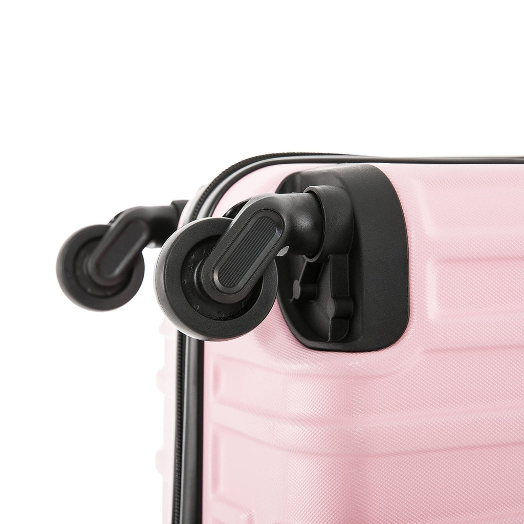 InUSA VASTY Luggage with Spinner Wheels | Durable Lightweight Hardshell Suitcase Travel Bag with Handle and Trolley 20 - Inch Carry On Small Luggage | Pink