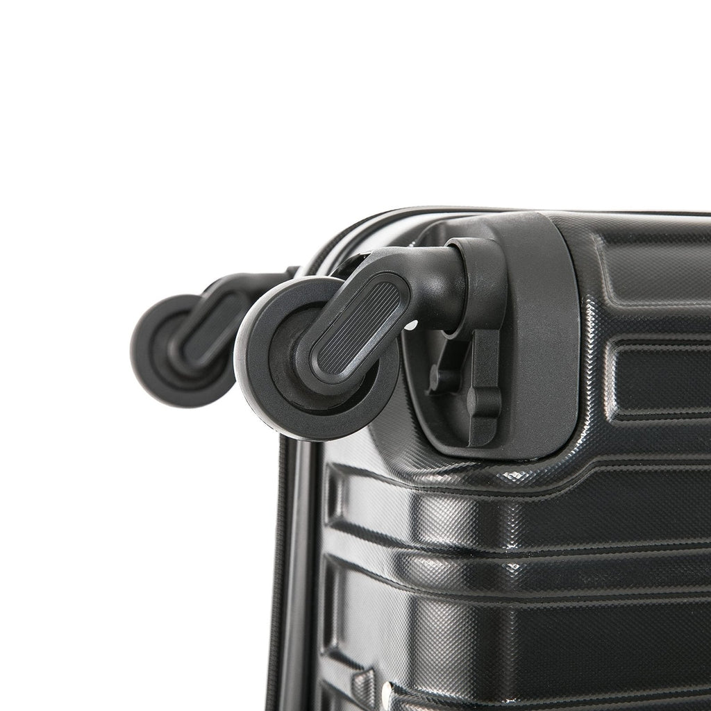 InUSA VASTY Luggage with Spinner Wheels | Durable Lightweight Hardside Suitcase, Travel Bag with Handle and Trolley, 28 - Inch Large Checked Luggage | Black