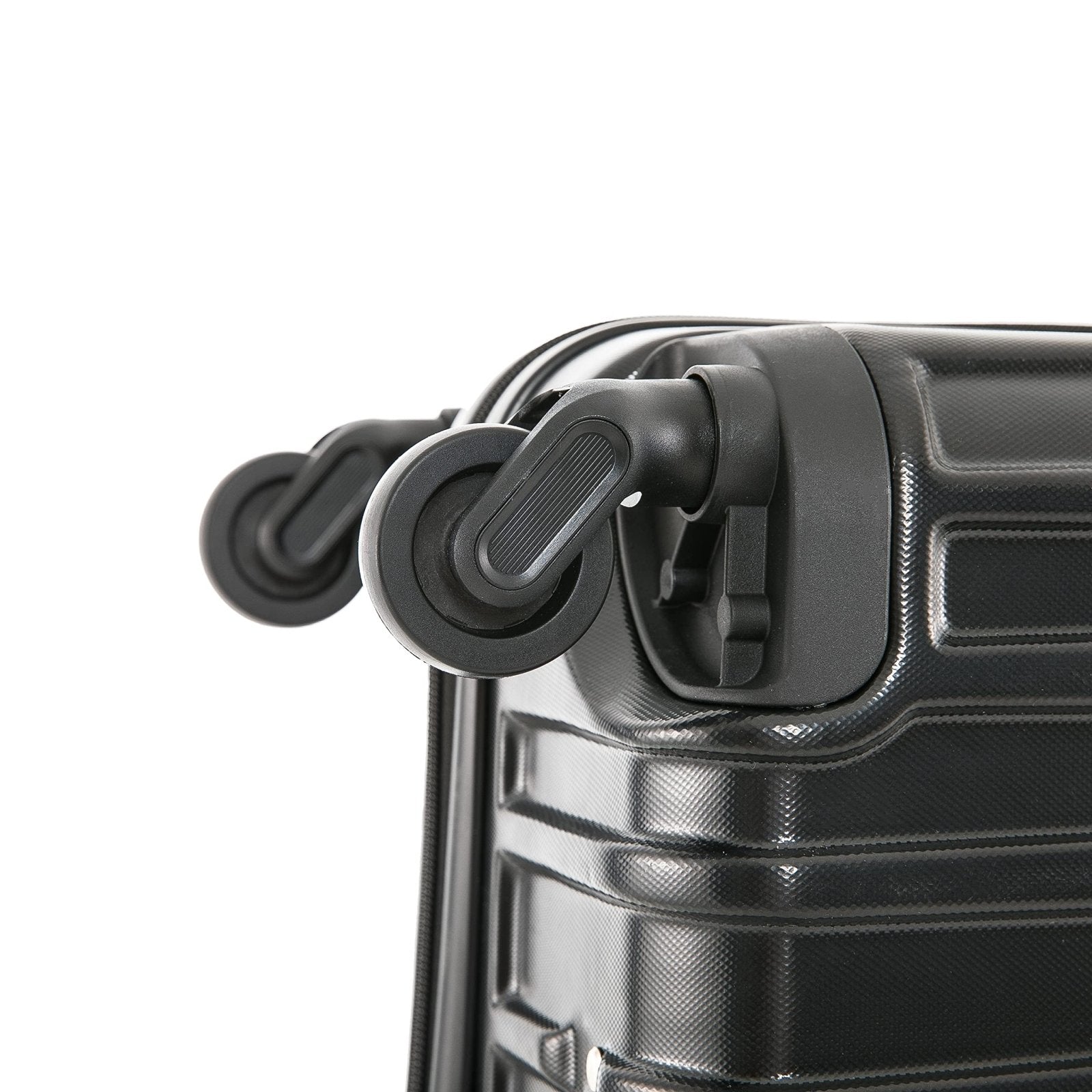 InUSA VASTY Luggage with Spinner Wheels | Durable Lightweight Hardside Suitcase, Travel Bag with Handle and Trolley, 28 - Inch Large Checked Luggage | Black