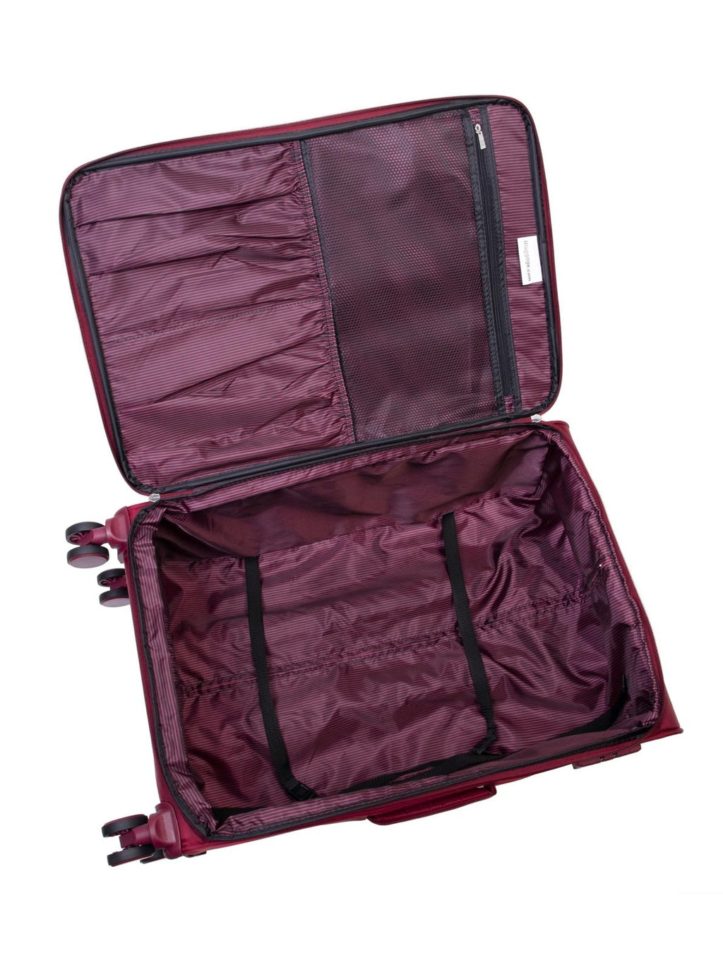 It Luggage Lustrous Luxe 3 Piece Softside 8 Wheel Spinner Set, French Port