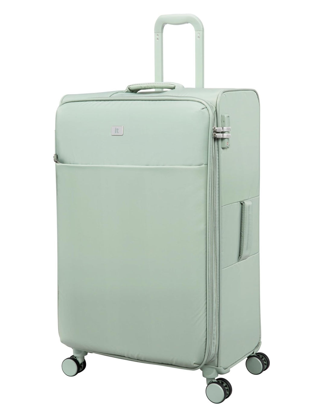 It Luggage Lustrous Luxe 32" Softside Checked 8 Wheel Spinner, Desert Sage