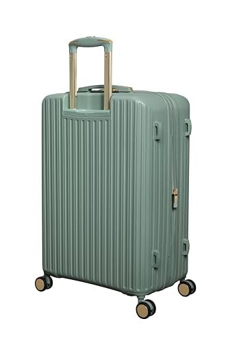 It Luggage Luxuriant 27" Hardside Checked 8 Wheel Expandable Spinner, Iceberg Green