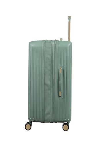 It Luggage Luxuriant 27" Hardside Checked 8 Wheel Expandable Spinner, Iceberg Green