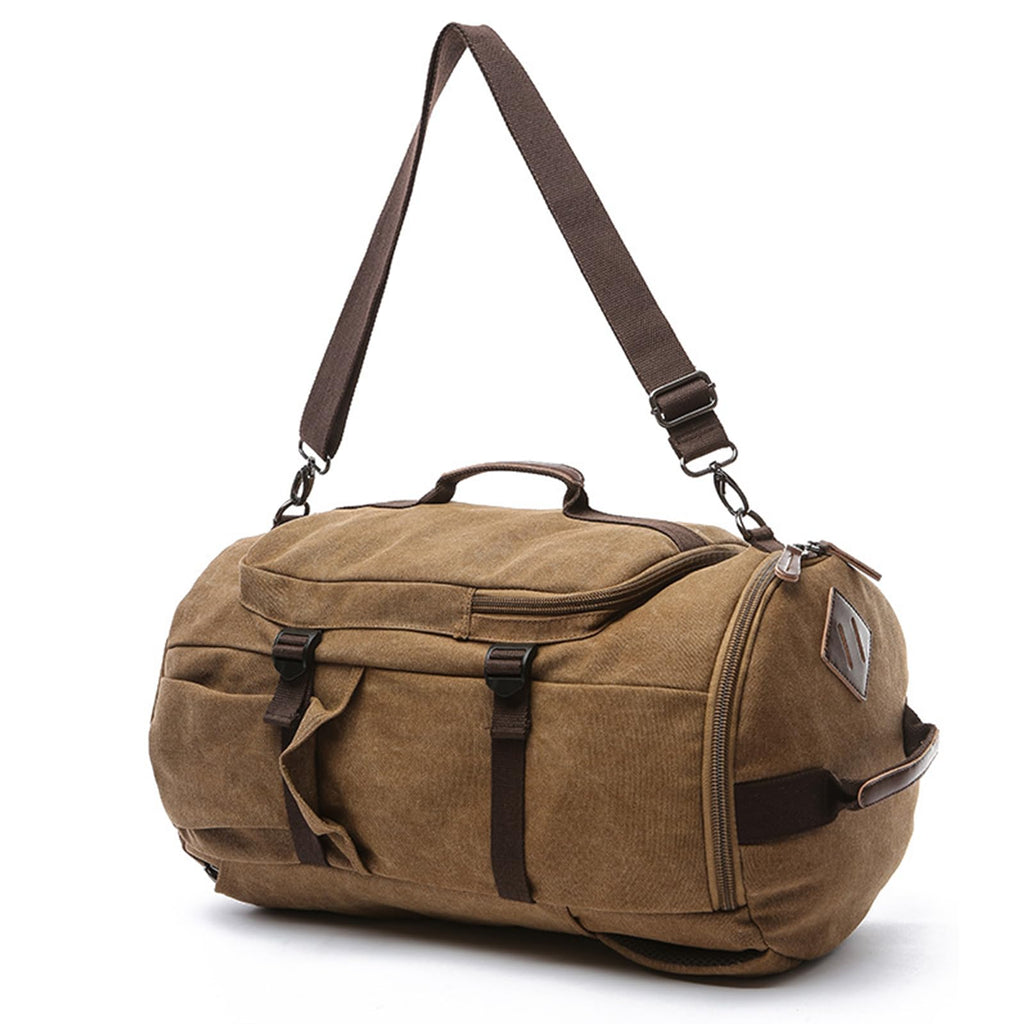 IT'SCARL Large backpack for men,Travel backpack,Carry on, Canvas big bag,Work back pack(khaki)