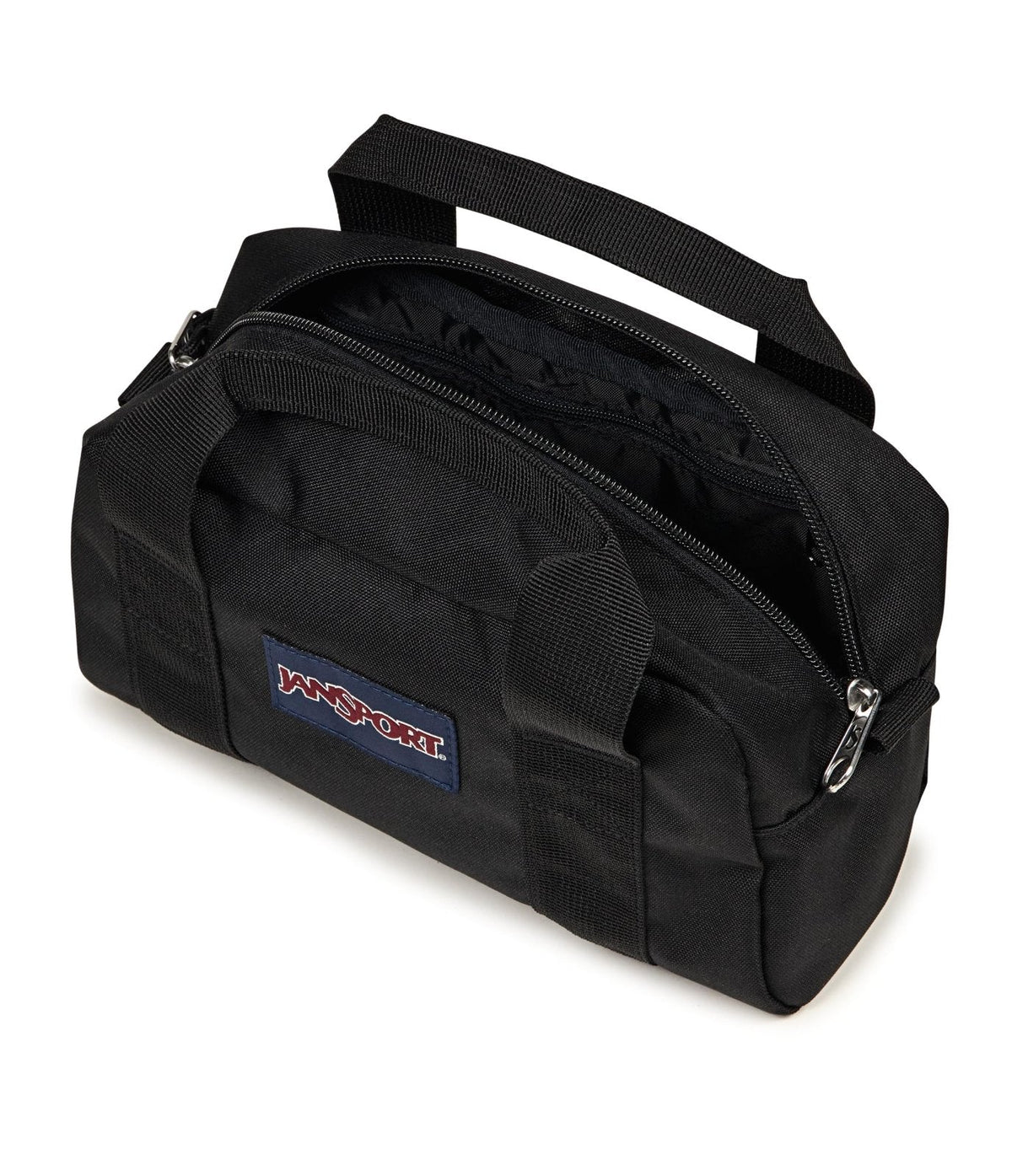 JanSport Weekender Mini Duffel (5L) - Travel or Gym Bag, Durable Weekender with Side Grab Handles - Black