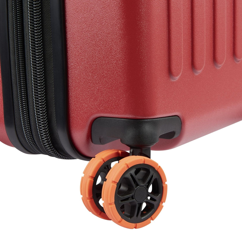 Jeep JH002B Hardside Expandable Luggage with Spinner Wheels, Chilli Pepper, Carry - On 19 Inch