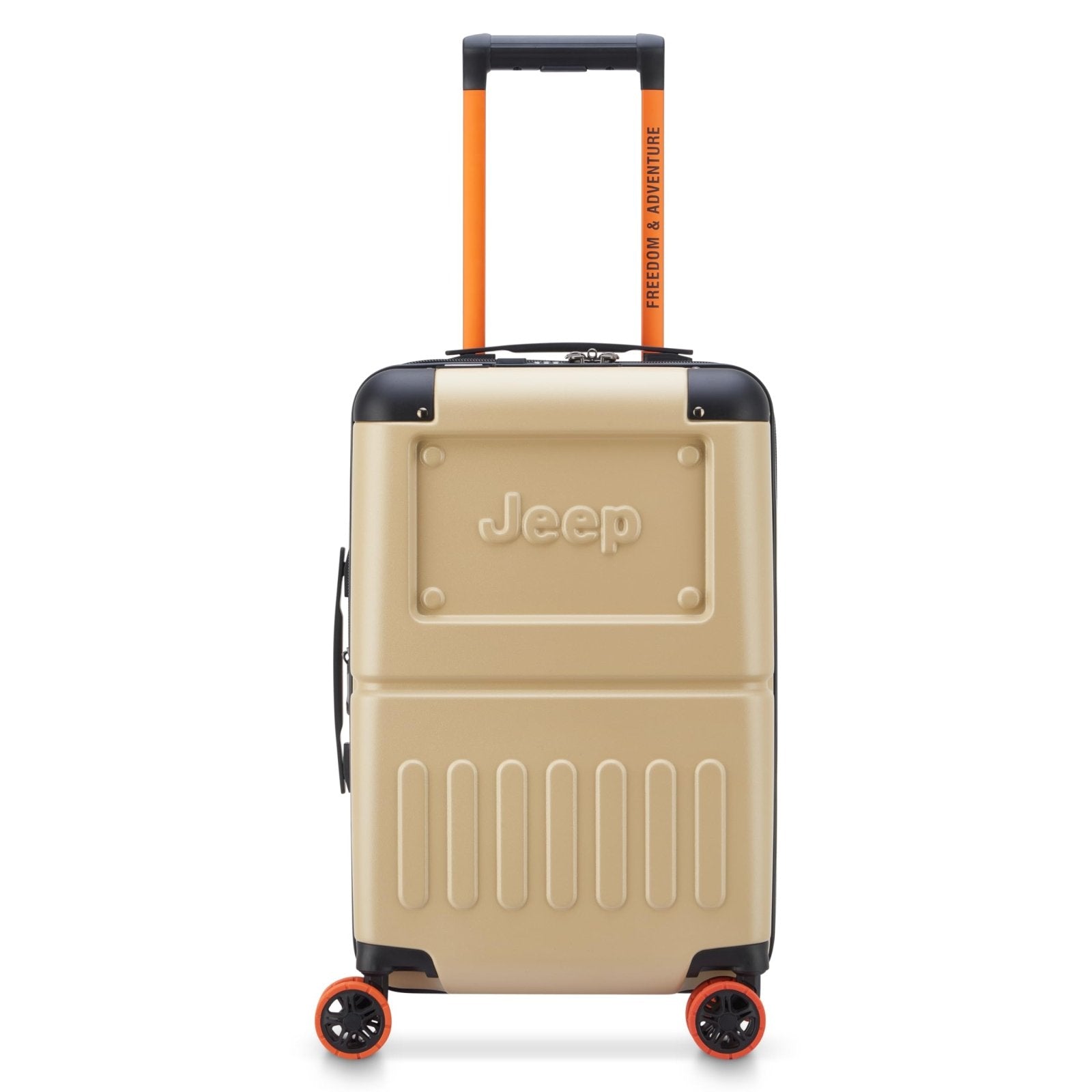 Jeep JH002B Hardside Expandable Luggage with Spinner Wheels, Warm Sand, Carry-On 19 Inch