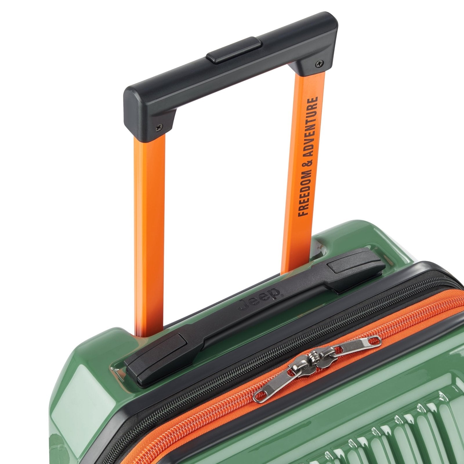 Jeep JH003B Hardside Expandable Luggage with Two Wheels, Elm Green, Carry - On 21 Inch