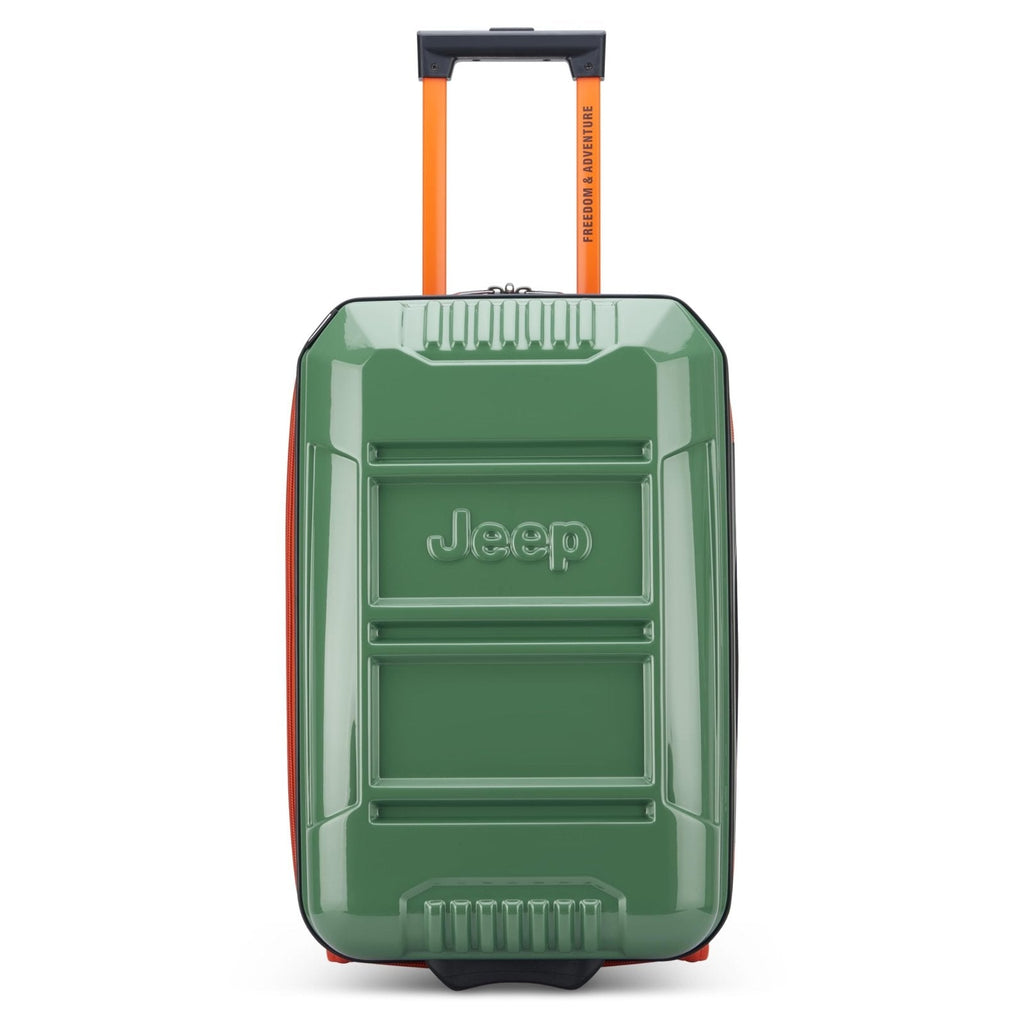 Jeep JH003B Hardside Expandable Luggage with Two Wheels, Elm Green, Carry-On 21 Inch