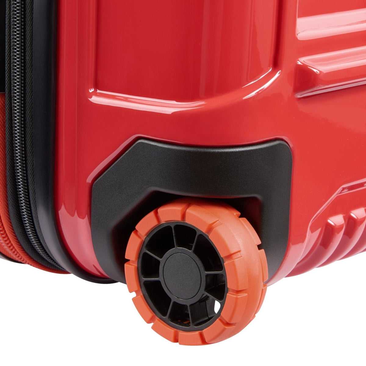 Jeep JH003B Hardside Expandable Luggage with Two Wheels, Tomato, Carry - On 21 Inch
