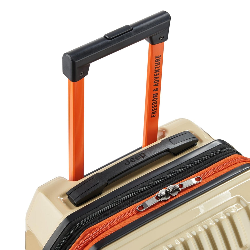 Jeep JH003B Hardside Expandable Luggage with Two Wheels, Warm Sand, Carry - On 21 Inch