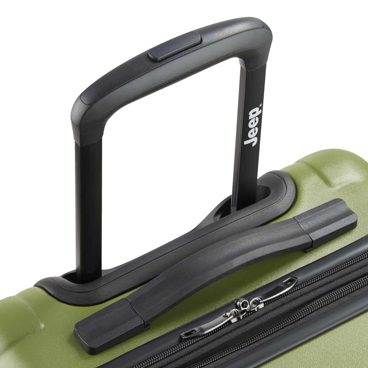 Jeep JH004C Hardside Expandable Luggage with Spinner Wheels (Avocado, Carry - On 20 Inch)