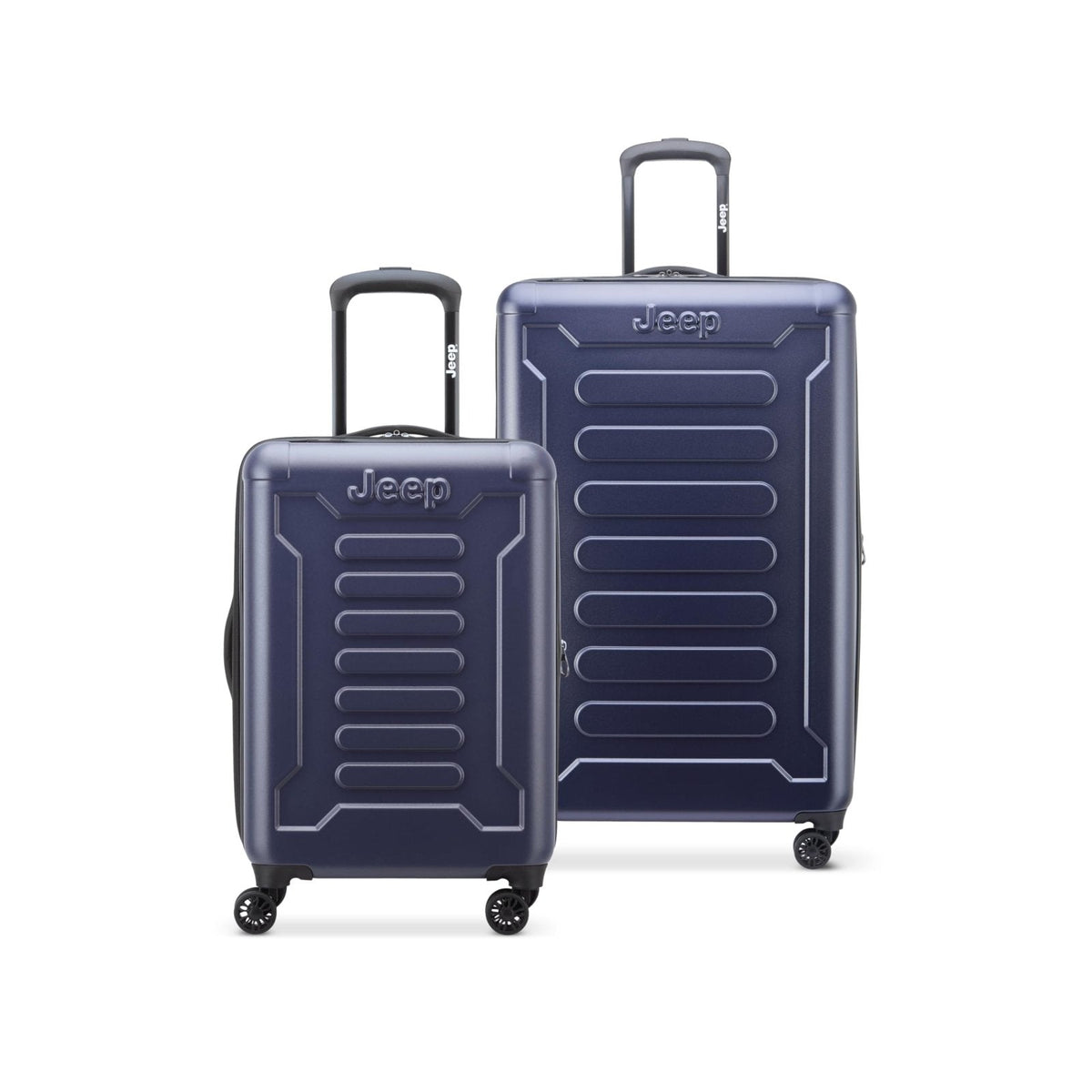 Jeep JH004C Hardside Expandable Luggage with Spinner Wheels, Peacoat Navy, 2 Piece Set 20/28 Inch