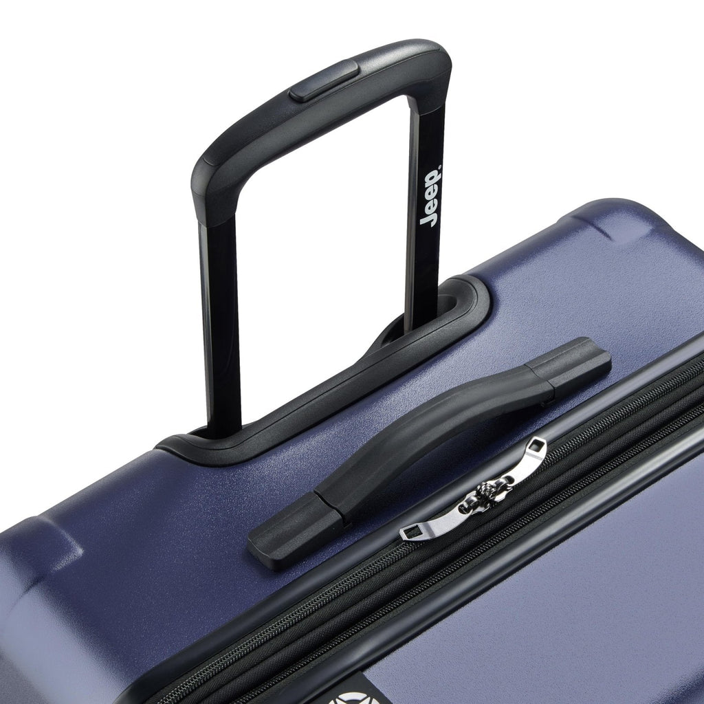 Jeep JH004C Hardside Expandable Luggage with Spinner Wheels, Peacoat Navy, 2 Piece Set 20/28 Inch