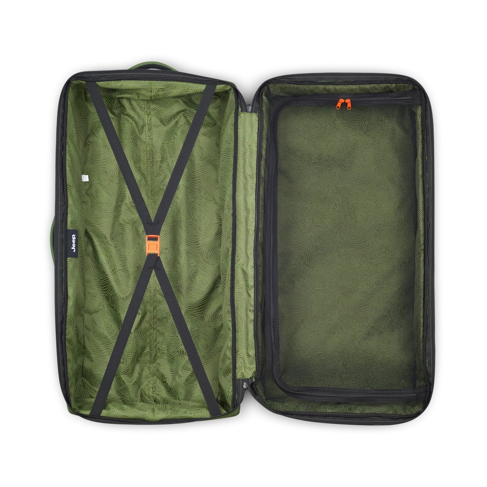 Jeep JS006B Two Wheel Rolling Travel Duffle Bag