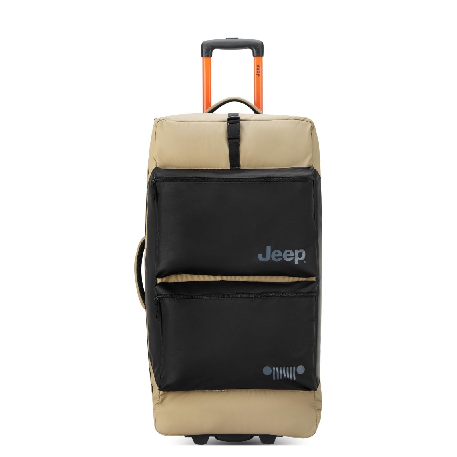 Jeep JS006B Two Wheel Rolling Travel Duffle Bag, Warm Sand, 31 Inch