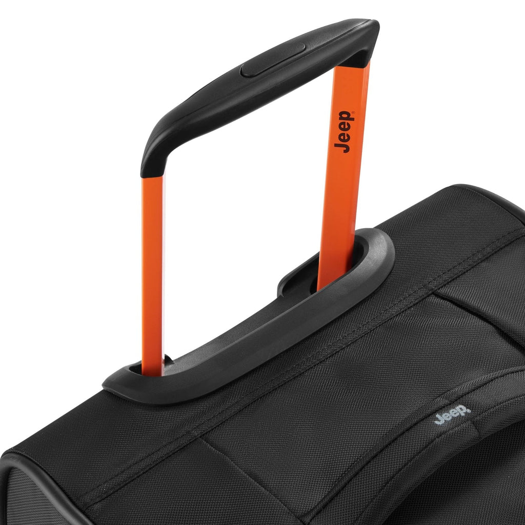 Jeep JS009D Two Wheel Rolling Travel Duffle Bag, Black, 31 Inch