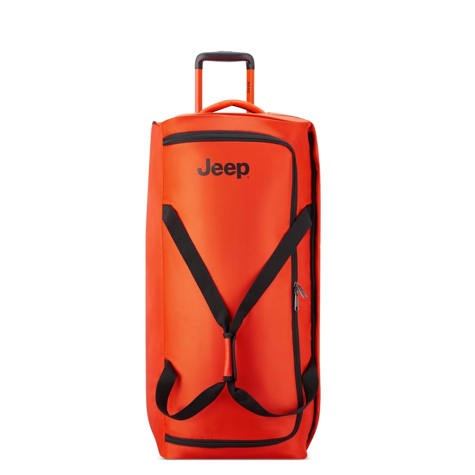 Jeep JS009D Two Wheel Rolling Travel Duffle Bag, Orange, 20 Inch