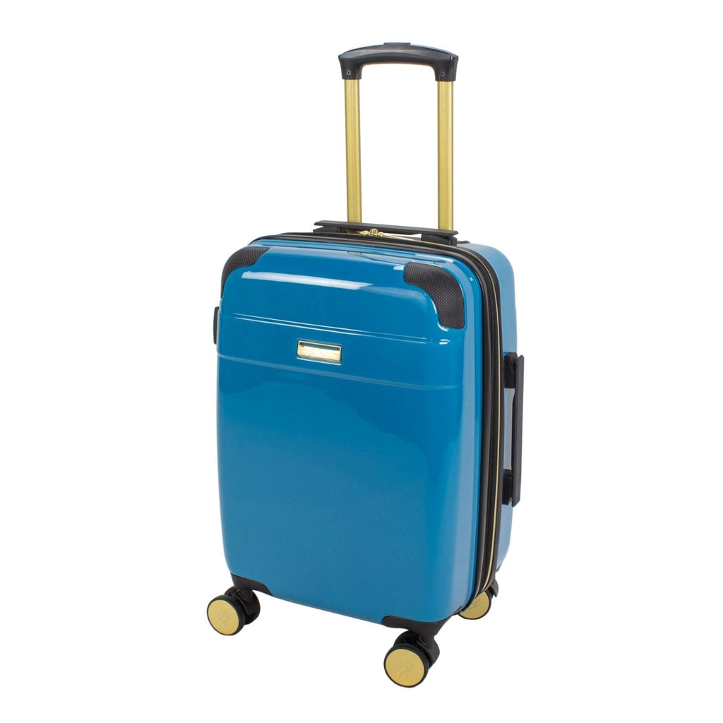 Jenni Chan Entin 3 - Piece Hardside Lightweight Expandable Spinner Luggage Set (Teal)