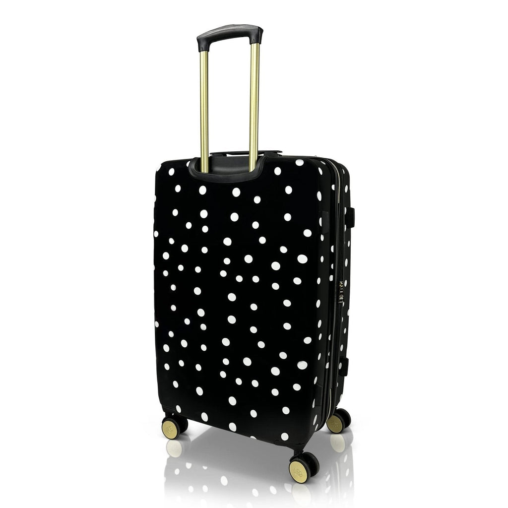 Jenni Chan Polka Dot 3 - Piece Hardside Lightweight Expandable Spinner Luggage Suitcase Set