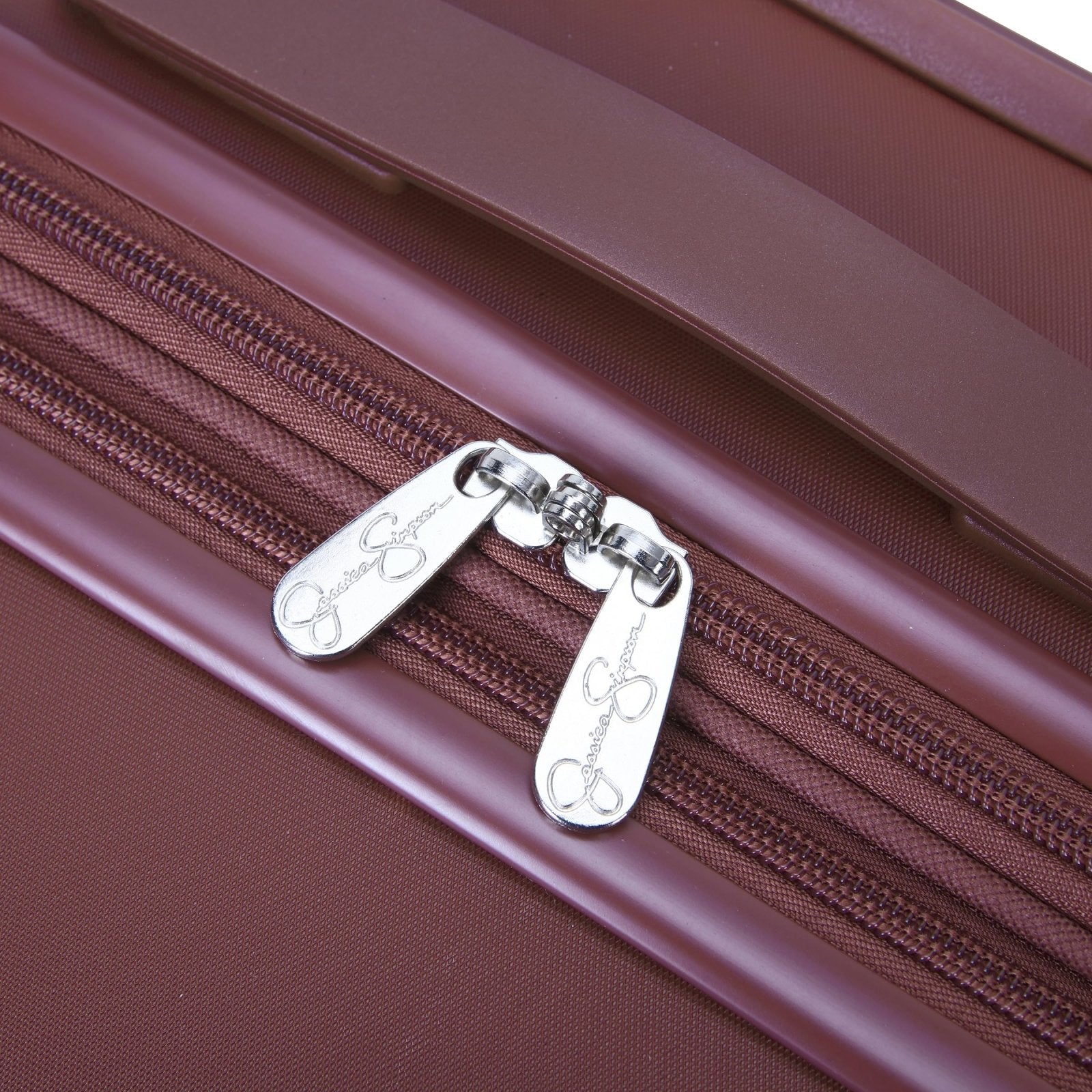 Jessica Simpson Countryside 2 - Piece Set (21" & 30") Expandable 8 - Wheel Spinner Large Checked Luggage Suitcase, Burnt Russet
