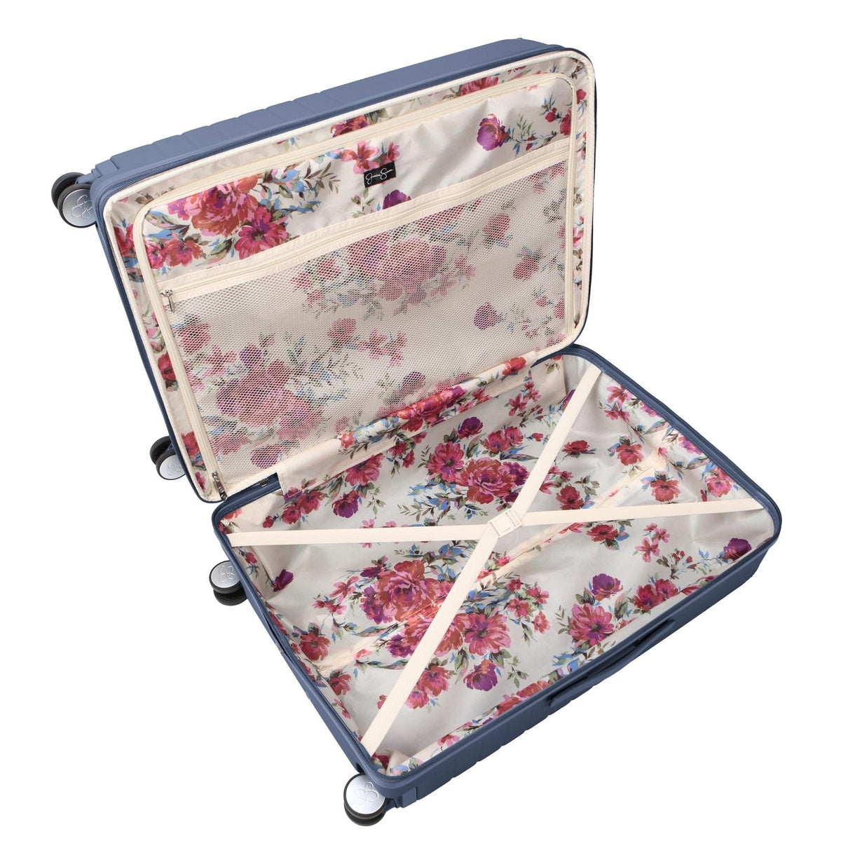 Jessica Simpson Countryside 30" Expandable 8 - Wheel Spinner Large Checked Luggage Suitcase, Oceanview