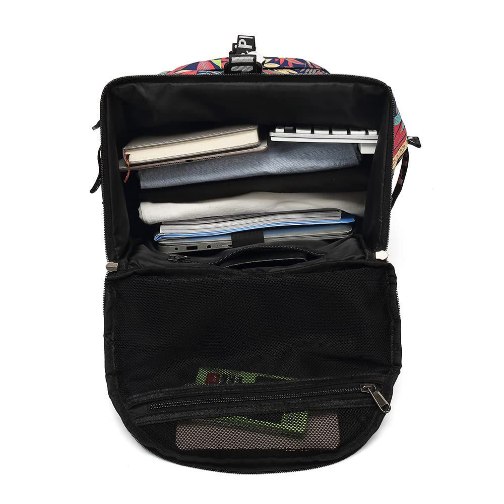 Kalesi Floral Gym Duffle Bag Backpack 4 ways for Women Waterproof with Shoes Compartment for travel Sport Hiking laptop Lightweight