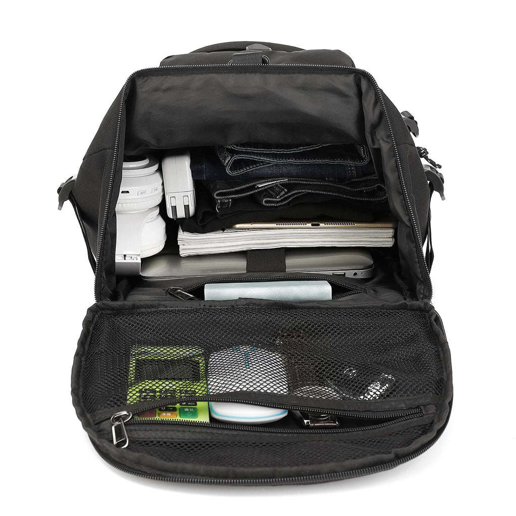 Kalesi Gym Duffle Bag Backpack 4 - Way Waterproof with Shoes Compartment for travel Sport Hiking laptop (Black)