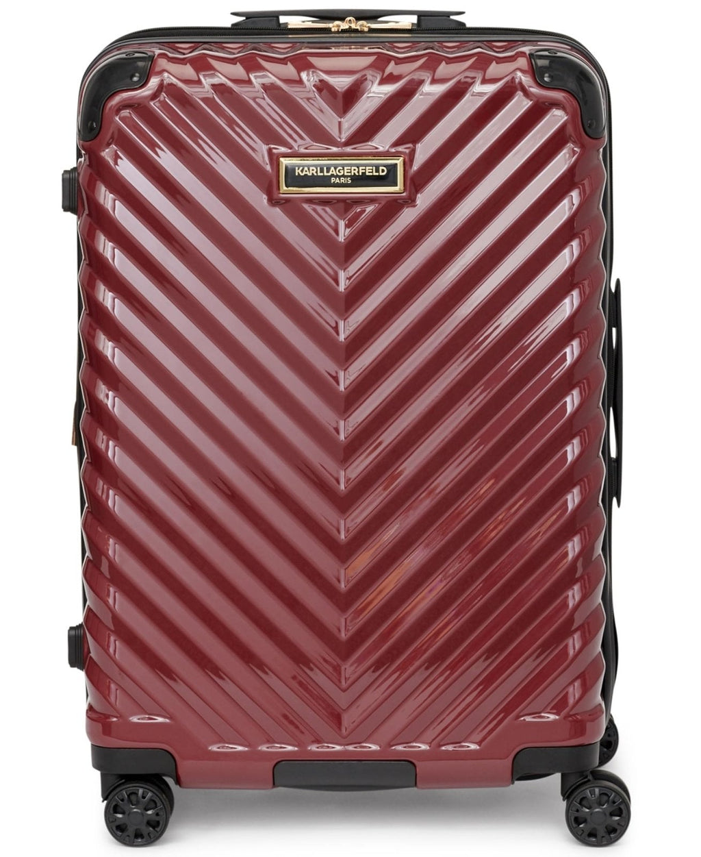 KARL LAGERFELD Paris womens Luggage Medium Upright,Burgundy,One Size