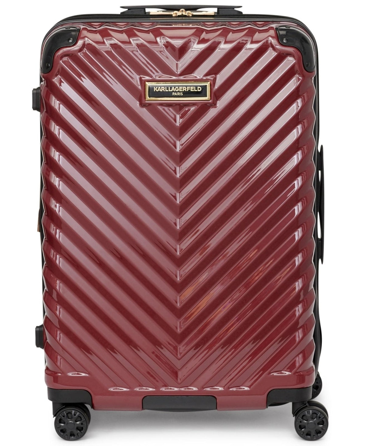 KARL LAGERFELD Paris womens Luggage Medium Upright,Burgundy,One Size