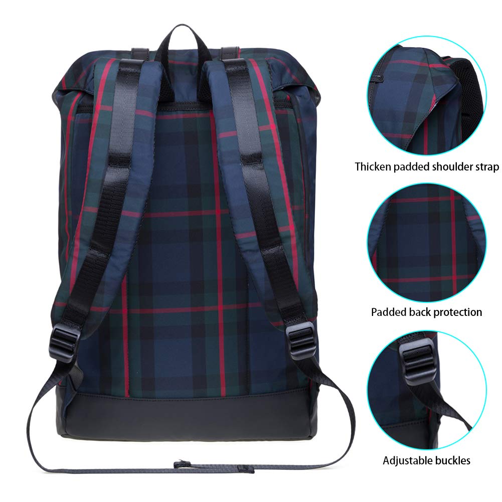 KAUKKO Lightweight Outdoor Daypack,Casual Travel Backpack Laptop backpack for 15" (6 - 13 - black)