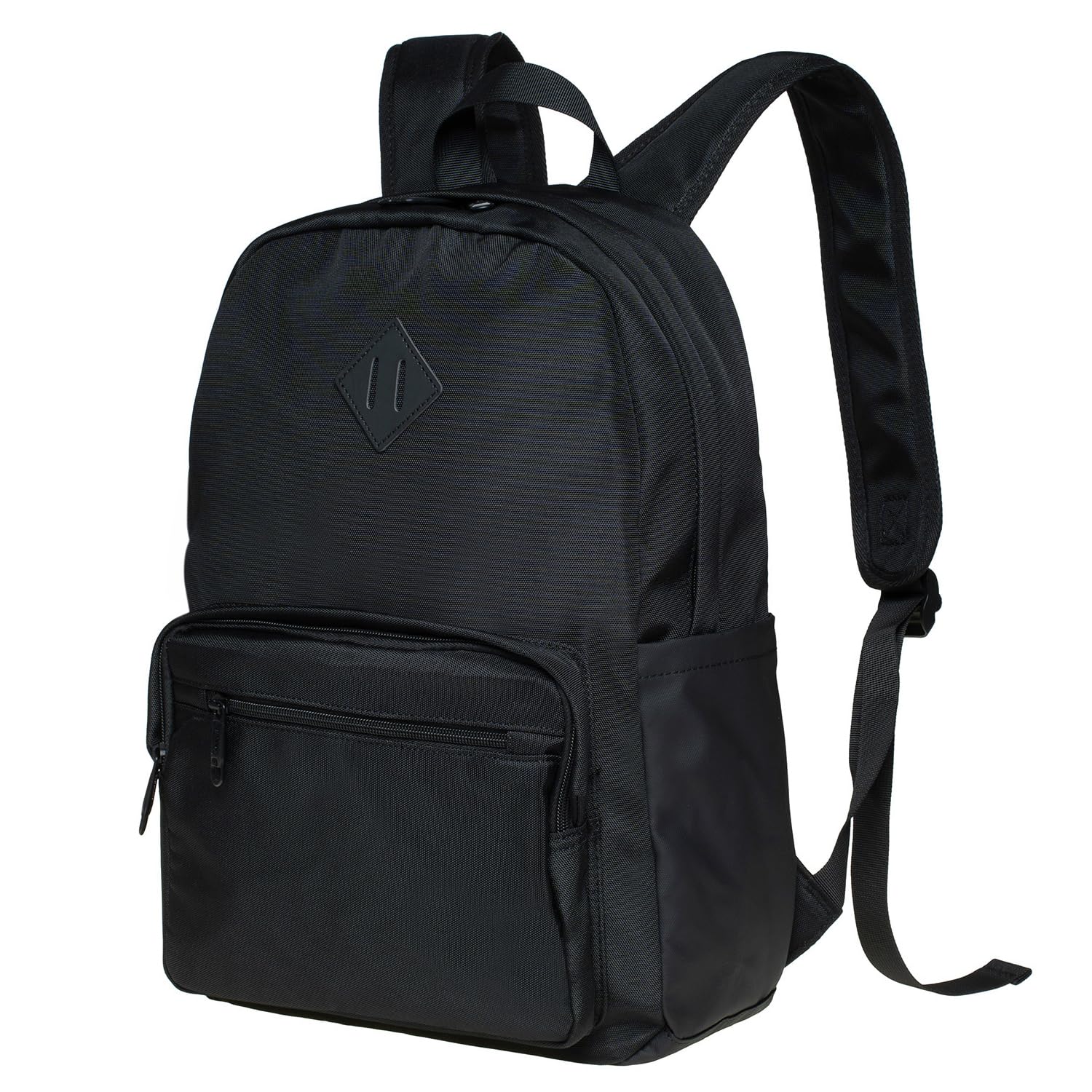 KAUKKO Nylon Travel Laptop Backpack for Men Women Work Casual Back Pack Daypack Fits 14" Laptop - Black