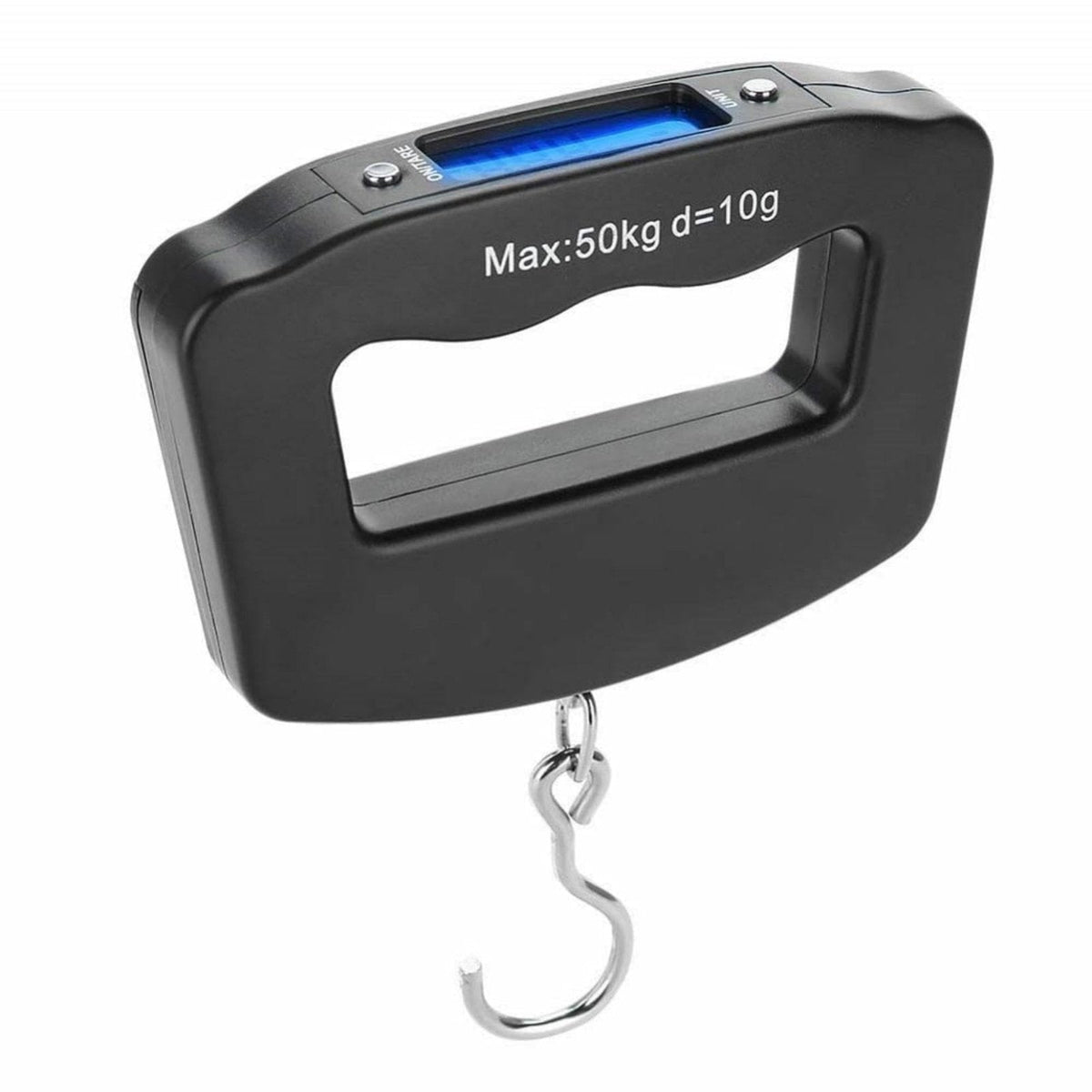Kenhihi Portable Travel Luggage Electronic Scale, Digital LCD Hanging Box Weighing Scale 110 pounds/50 kilograms, Fishing, Luggage, Gifts (Hooks)
