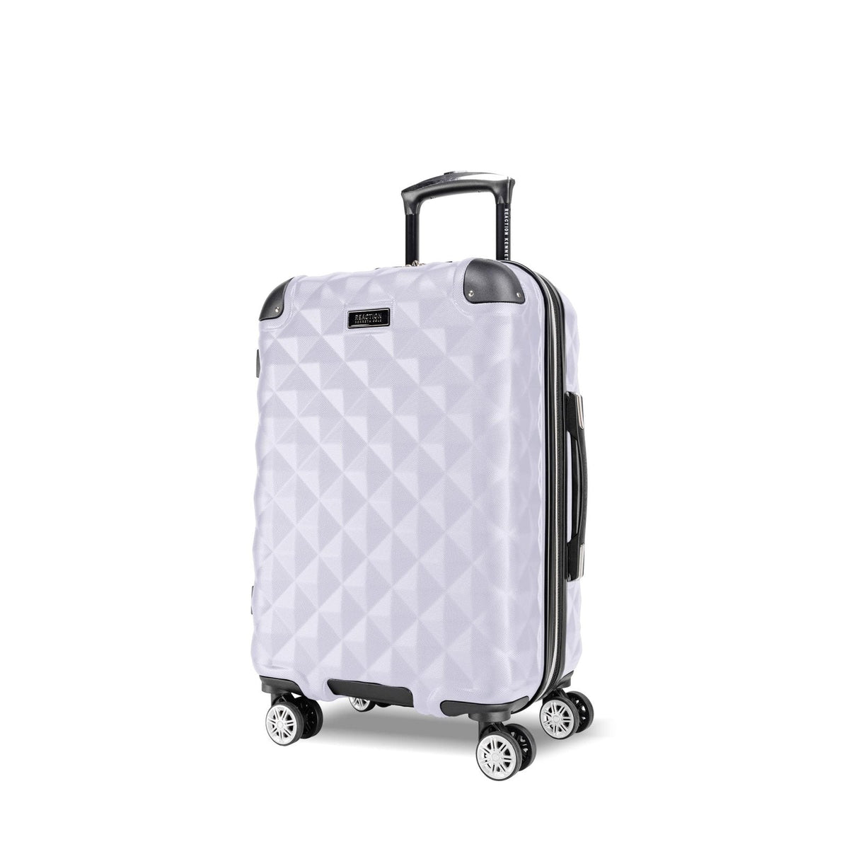 Kenneth Cole REACTION Diamond Tower Collection Lightweight Hardside Expandable 8-Wheel Spinner Travel Luggage, Lavender, 20-Inch Checked
