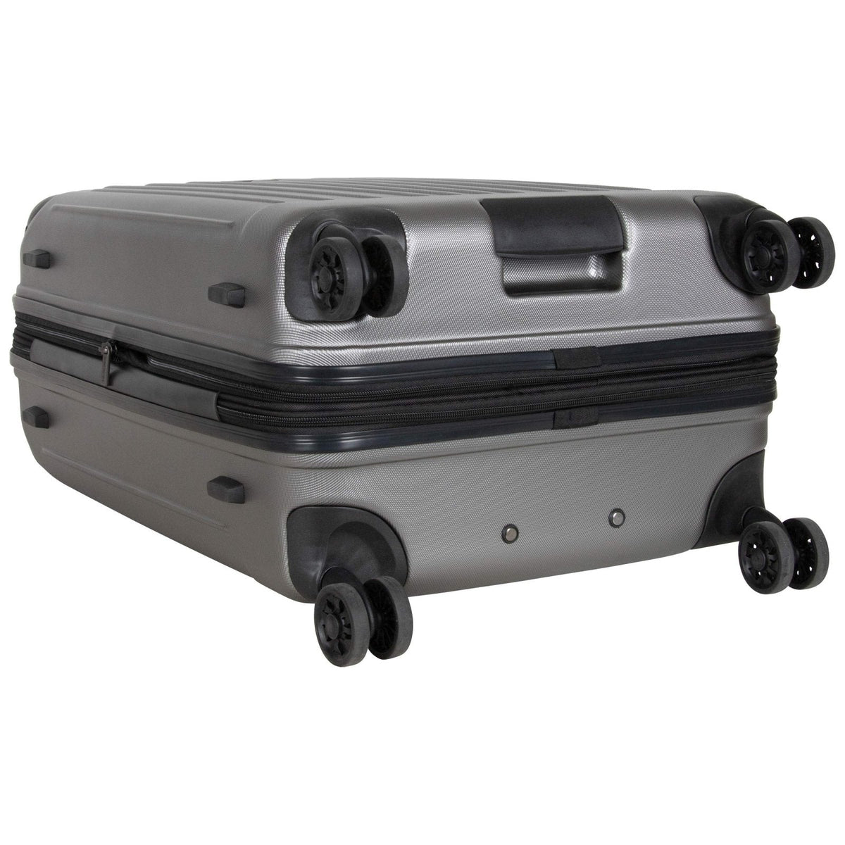 Kenneth Cole Reaction Flying Axis 24" Hardside Expandable 8 - Wheel Spinner Check - Size Luggage, Silver