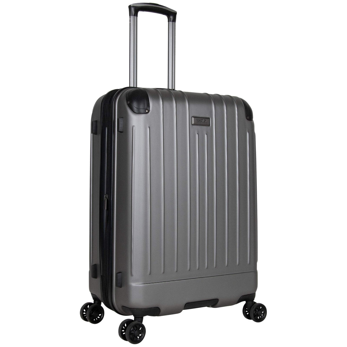 Kenneth Cole Reaction Flying Axis 24" Hardside Expandable 8-Wheel Spinner Check-Size Luggage, Silver